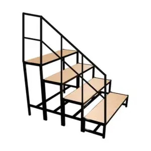 Bütec Bühnentreppe 100 cm mit Geländer mieten