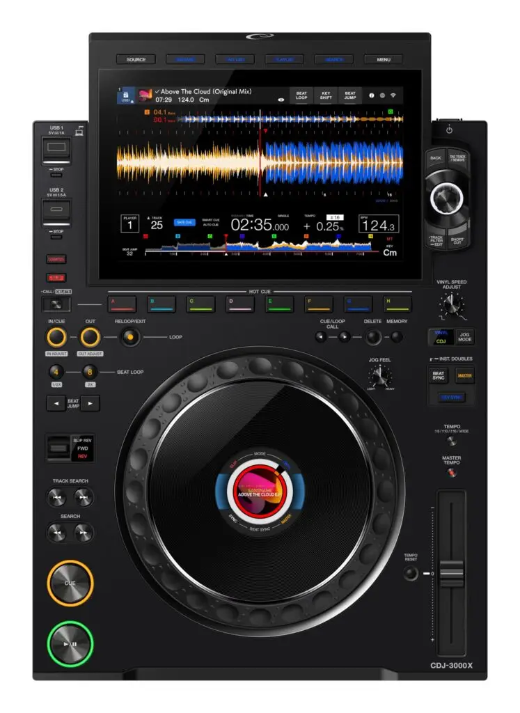 AlphaTheta CDJ-3000X, DJ Multimedia Player mit WiFi mieten bei Eventall