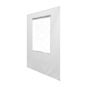 Seitenwand mit Fenster für Faltpavillon, 4 m, weiß (Duratent) mieten