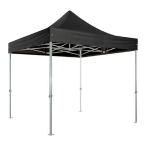 Faltpavillon Duratent Hexa50, 3 × 3 m, schwarz mieten