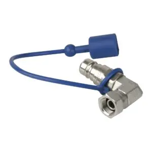 CO₂-Winkeladapter Showtec 90°, 3/8" auf Q-Lock (male) mieten